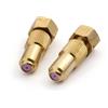 Ugello in ottone con collare zigrinato per controllo flusso/nebbia - 1,0 mm o 1,