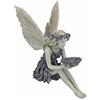 MINGZE Seduto Fatina Magica Decorazione, Elfi Seduti Statuetta Giardino Resina S