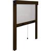 IRS Zanzariera finestra avvolgibile verticale (100 cm x h. 160 cm) Marrone IART5336
