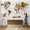 Mappamondo in Legno (In Italiano) - Decorazione Murale in 3D - Dimensioni Della