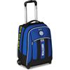 Does not apply Inter Big Trolley Calcio Scuola Fisso, Blu, 2 in 1, Doppio Uso, Trolley E Zaino,