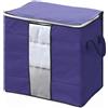 Intirilife 4x sacchetti di stoccaggio 90L scatola organizzatore pieghevole per vestiti