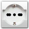 AVE Presa Schuko Bipasso Domus S44 AVE Colore RAL 9010 2P+T 16A Finitura Lucida 1M