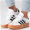 ADIDAS VL COURT BOLD SCARPE DONNA JQ8065 PLATFORM BIANCO NERO DAL 36 AL 40