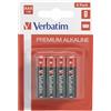 Verbatim Batteria mini stilo aaa alcalina blister 8 pz verbatim
