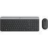 Logitech TASTIERA LOGITECH+MOUSE Wireless Desktop MK470 COMBO USB ULTRASOTTILI Colore GRA