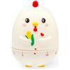 Legami - Timer da Cucina, Tema Hen, Regolabile Manualmente, 60 Minuti, Senza Batteria, Diametro 6 cm, Altezza 8 cm