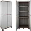 TERRY Armadio Terry CWOOD 2680 in Resina 2 Ante 3 Ripiani Effetto Legno 68X39X170h