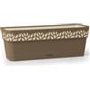 Balconetta tortora Stefanplast Opera Cloe cm 50x18x17 con riserva d'acqua