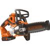 BLACK+DECKER Elettrosega a Batteria Litio 18 V 2Ah Barra 20 cm Auto. 200 Rami B+D GKC1820L20