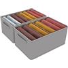 DIGZ 2 Pezzi Organizer Armadio Cassettiera per Jeans Organizer per cassetti