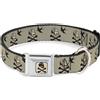 Pirates of the Caribbean Dog Collar DYLM-Jack Sparrow's Flag Skull Icon Gray/Charcoal Jack Sparrow's Flag