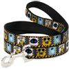 Wall-E Dog Leash WALL-E & EVE Pose/Face Hazard Blocks Gray/Yellow/Black