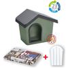 Imac Cuccia da Esterno Zeus 50 Imac per Cani e Gatti taglia piccola + Cuscino + Porta