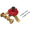 lullostore Centralina Mini Per 2 Bombole Gas Gpl Regolatore BP KG/H 4 + Staffa + Tasselli