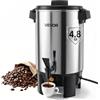 VEVOR Distributore Bevande Calde Caffè Elettrico 250x270x370 mm Capacità 4,5 L, Caffettiera con Rubinetto Antigoccia 1190 W, Controllo Automatico di Temperatura, Erogatore Caffè Tè Vin Brulè, Hotel