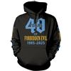 Forbidden Unisex Adult 40 Years Of Evil Hoodie (3XL) (Black)