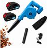 10ELED Soffiatore a Batteria 2 in 1 - Soffia e Aspira - Potenza 300 W | 2 Batterie 48V