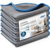 Ekedalen Panni Magic Microfibra Carbonio 400GSM, 6X Asciugamani Senza Aloni Catt
