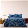 Bassetti Copripiumino Bassetti completo Varigotti B1 in raso matrimoniale blu