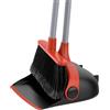 GA Set Scopa Paletta Manico Regolabile Nero Rosso | Scopa Verticale e Palet