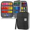 YOUSHARES - Astuccio colorato con 192 scomparti, grande capacità per matite colorate Prismacolor, penne gel per studenti e artisti, 192 Nero, L 11,22 x l 19,87 x H 1,45,7 cm, moderno