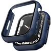 TAURI Cover per Apple Watch Series 9/8/7 45mm,Blu | Con Pellicola Protettiva,Vet