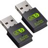 No 2X Adattatore Bluetooth WiFi USB, Ricevitore Esterno di Rete Dual Band 6006905