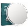 Mavoro Specchio ingranditore 22.5 cm con 3 ventose forti | Ingrandimento 5X | Sp