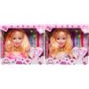Lg-imports 1 x pop - poppenkop voor het kapsel en make-up met veel accessoires ca. 22 cm, m