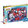 Clementoni Puzzel Spidey and His Amazing Friends 24 Maxi Stukjes - Supercolor Pu