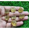 Topazio imperiale naturale grezzo lotto di 7 pezzi misura 14-16 mm pietra pre...