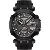 Tissot T-Race Chronograph cassa nera quadrante nero cinturino nero T115.417.3...