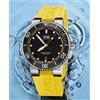 Oris Aquis Date 43 mm 01 733 7653 4127-07 4 26 33EB quadrante nero cinturino ...