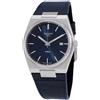 Tissot Orologio Uomo Tissot PRX 40mm Quadrante Blu Quarzo Cinturino Pelle Blu T137.4...