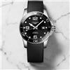 Longines Orologio da uomo automatico Longines HydroConquest L3.781.4.56.9 quadrante ne...