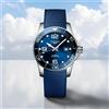 Longines Orologio da uomo automatico Longines HydroConquest L3.781.4.96.9 quadrante bl...