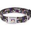 Alice in Wonderland Dog Collar DYFH-Alice/Cards Full Color Pinks Alice in Wonderland Kaleidoscope Sc
