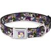 Alice in Wonderland Dog Collar DYFH-Alice/Cards Full Color Pinks Alice in Wonderland Kaleidoscope Sc