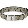 Pirates of the Caribbean Dog Collar DYLM-Jack Sparrow's Flag Skull Icon Gray/Charcoal Jack Sparrow's Flag