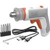 BLACK AND DECKER Avvitatore Elettrico Svitavvita per Mobili Ricarica Usb 3h 3.6V B+D BCRTA01