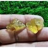 Attraente topazio imperiale grezzo 2 pezzi 21-24 mm dimensione pietra prezios...