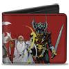 Dungeons & Dragons Bi-Fold Wallet Dungeons & Dragons Five Action Figure Group Pose and Ampersand Lo