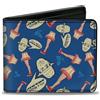 A Christmas Story Bi-Fold Wallet A Christmas Story Lamp IT'S A MAJOR AWARD Collage Blues/Red/Beige