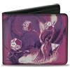 Dungeons & Dragons Bi-Fold Wallet Dungeons & Dragons ROLL HIGH OR DIE Pinks/Purples/Black/White