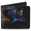 Baldur's Gate III Bi-Fold Wallet BALDUR'S GATE III Gale Magic Pose Scene and Title Logo