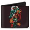 Dungeons & Dragons Bi-Fold Wallet Dungeons & Dragons Characters Collage Brown/Multi Color