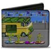 Teenage Mutant Ninja Turtles Bi-Fold Wallet Teenage Mutant Ninja Turtles Skating Party Van Arcade Scene