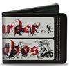 Dungeons & Dragons Bi-Fold Wallet DUNGEONS & DRAGONS MURDER HOBOS Characters Black/White/Red