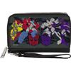 Transformers PU Zip Around Wallet Rectangle Transformers Autobots Versus Decepticons Action P